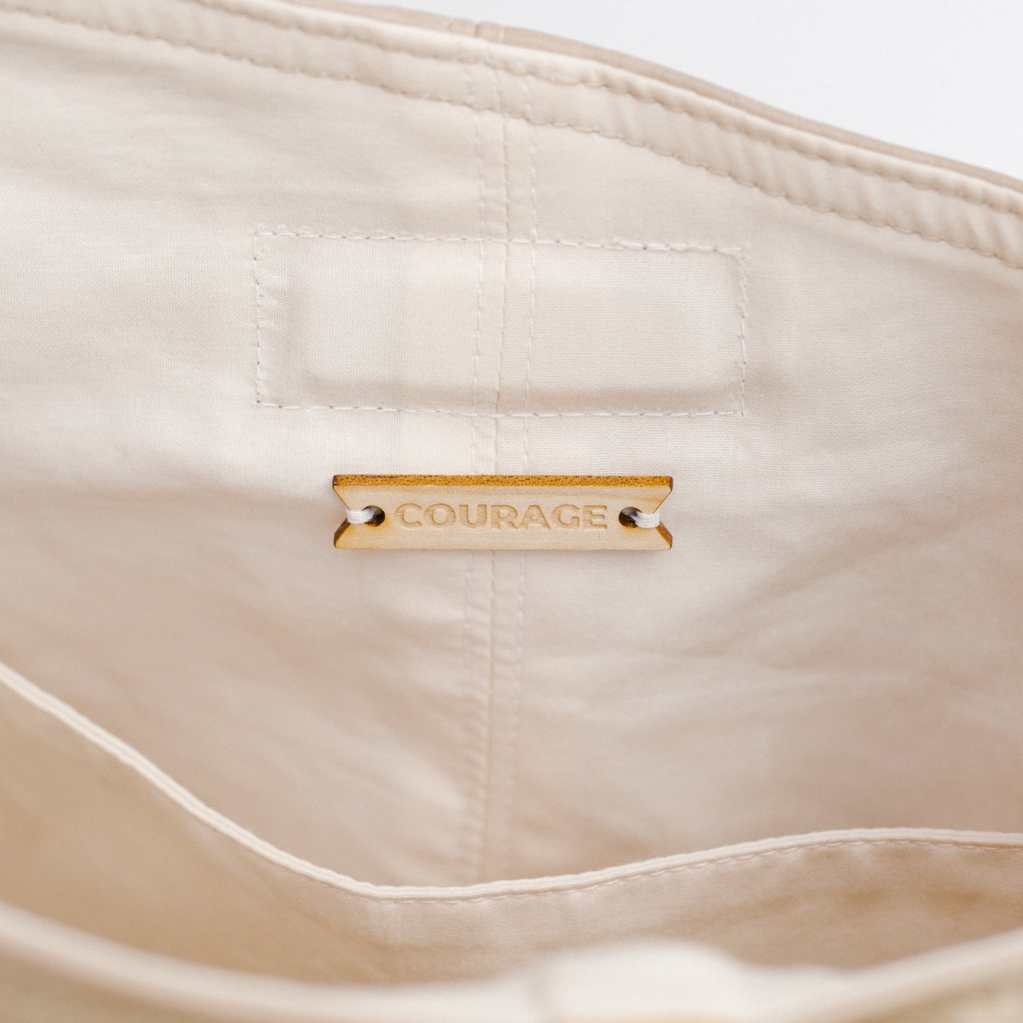 OVERCOMER tote bag | ECRU.