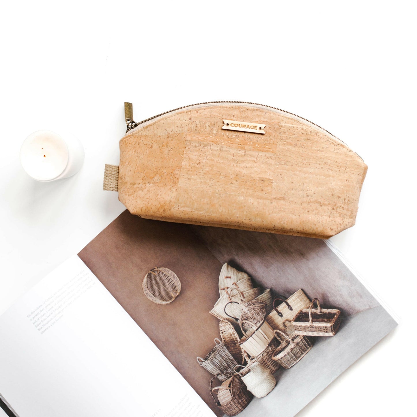 RULE BREAKER zippered pouch | NATURAL.