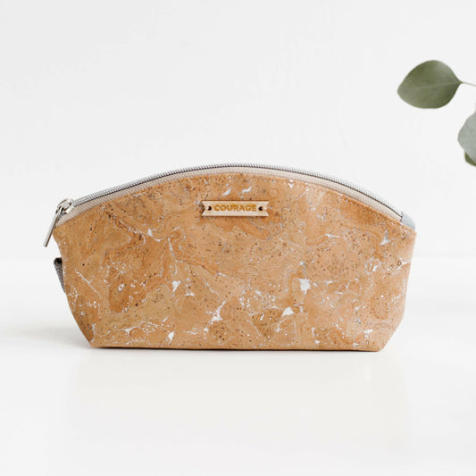 RULE BREAKER zippered pouch | SILVER.