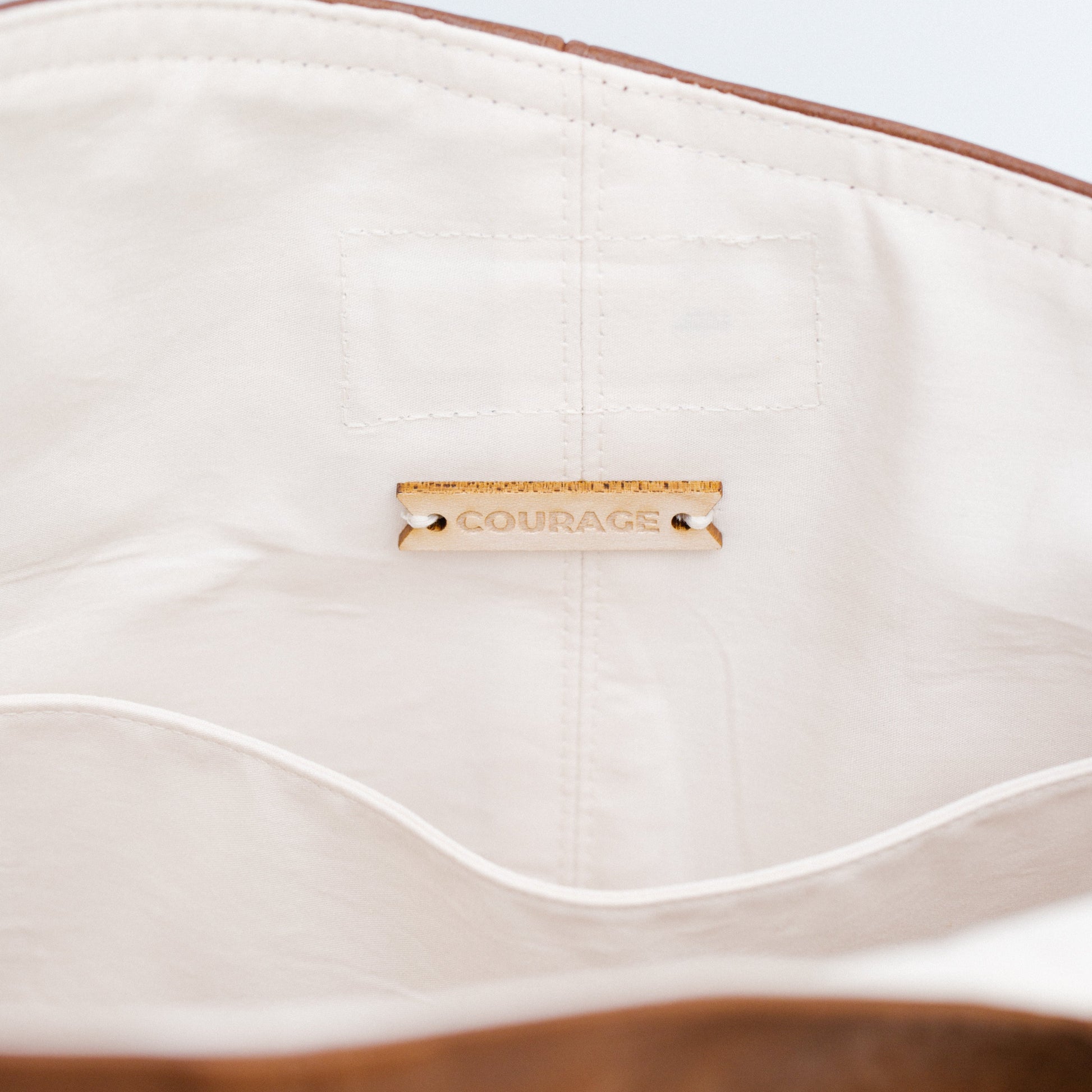 OVERCOMER tote bag | CHESTNUT.