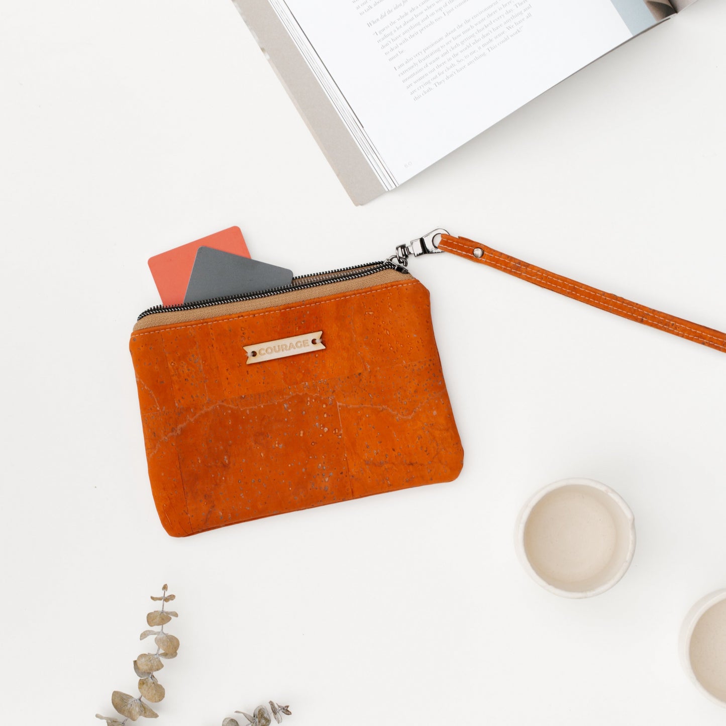 GIVER card wristlet | TERRA COTTA.