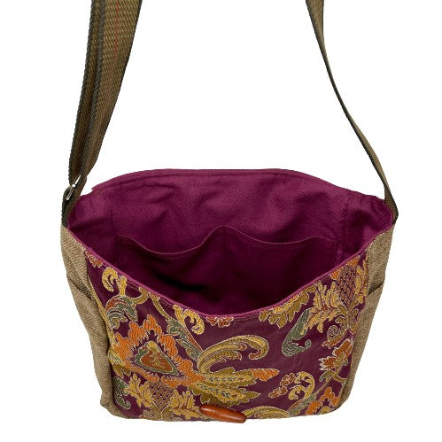 Best Quality Fair Trade Large Sling Crossbody Shoulder Bag SideBag